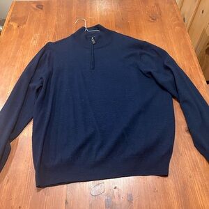 Jos. A. Bank Men's Dark Blue Zip-Up Sweater